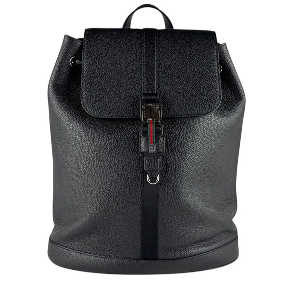 Gucci Sherry Backpack Rucksack Leather Black